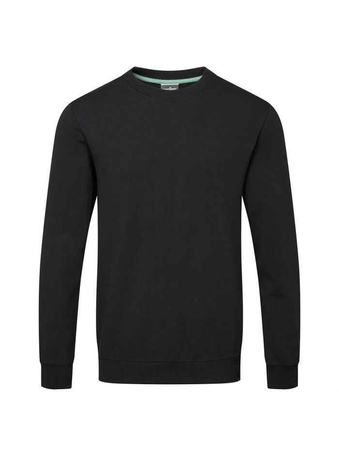 Recycelbares Sweatshirt aus Bio-Baumwolle, L, R, Schwarz