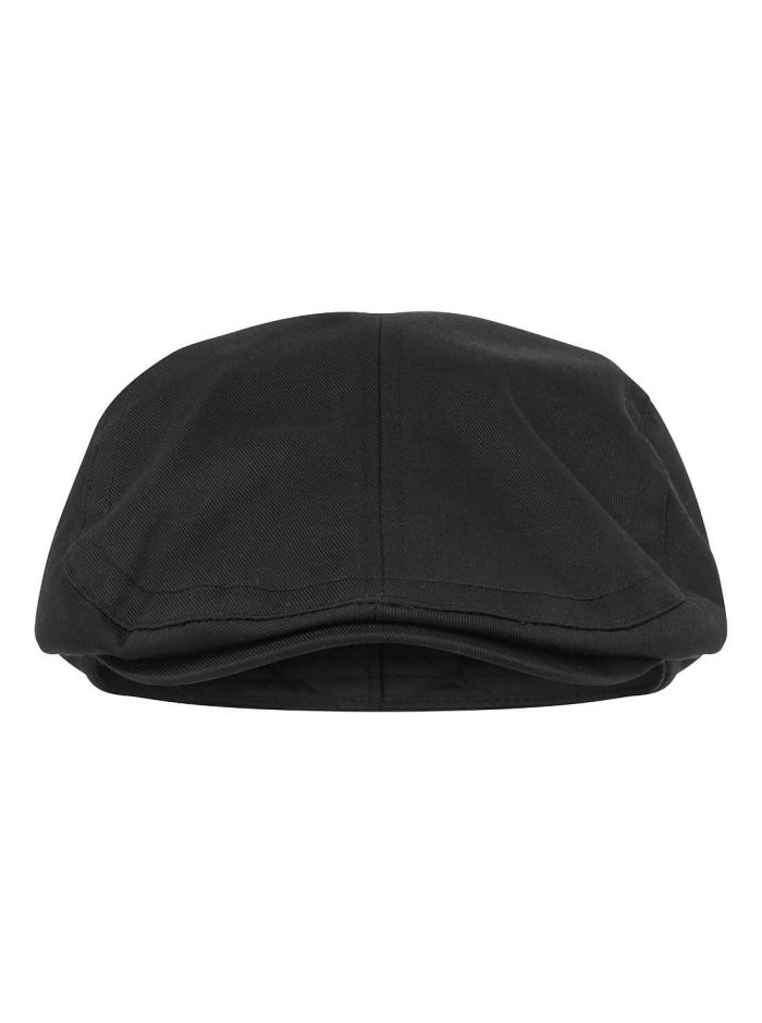 Chefs Flat Cap, L, R, Schwarz
