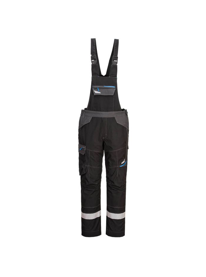 WX3 FR Latzhose, L, R, Schwarz