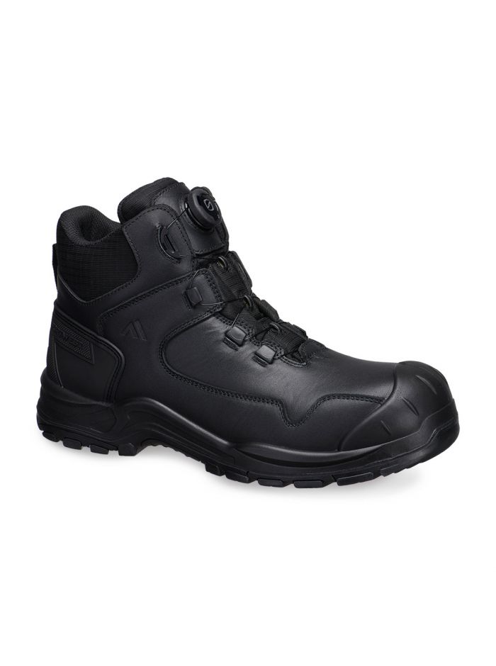 Composite Stiefelette aus Leder S3L HRO SR FO SC, 35, R, Schwarz