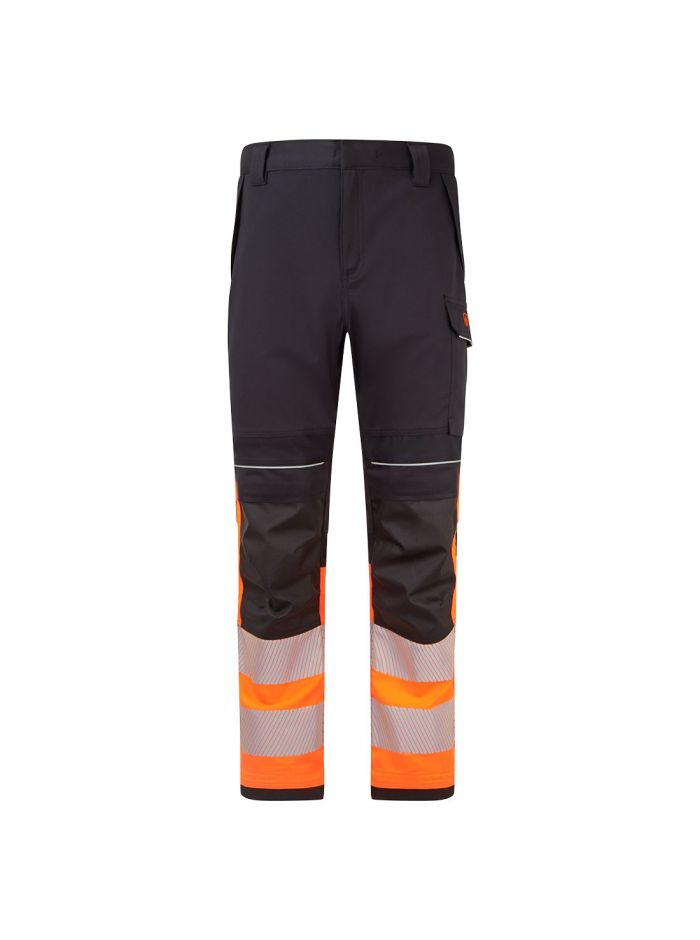 PW3 Modaflame Work HVO FR Bundhose Klasse 1, 28, R, Orange/Schwarz