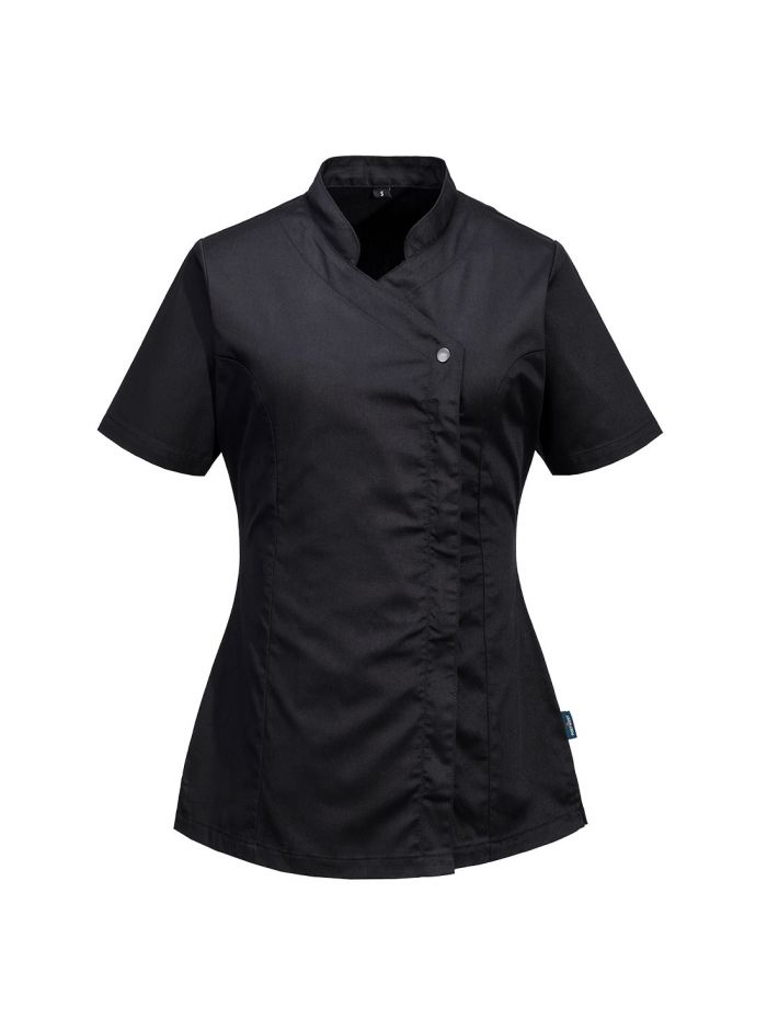 Medizinische Tunika S/S, 4XL, R, Schwarz