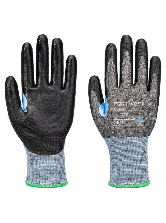 CS D18 PU-Schnittschutzhandschuh, L, R, Grau/Schwarz