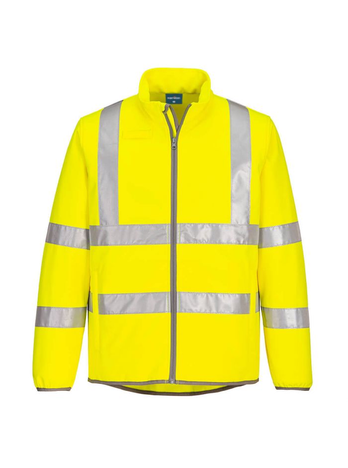 ECO Warnschutz- Softshell-Jacke  (2L), M, R, Gelb