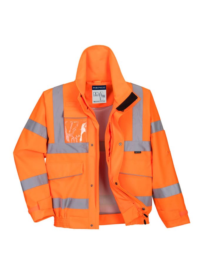 WARNSCHUTZ PILOTJACKE "EXTREME" , L, R, Orange