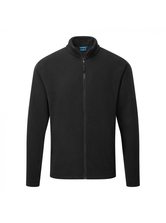 Eco Fleecejacke, 4XL, R, Schwarz