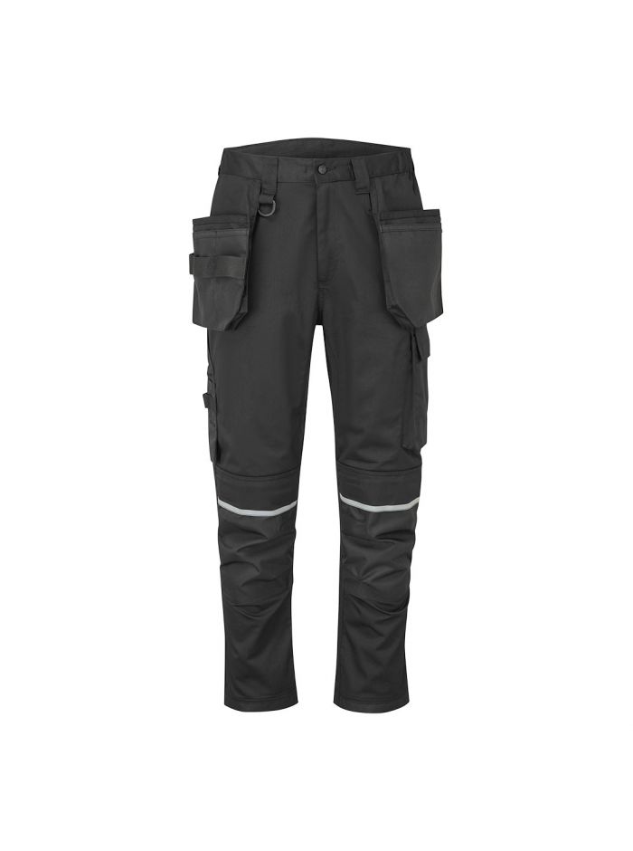 WX2 Eco Handwerks Bundhose mit Holstertaschen, 28, R, Schwarz