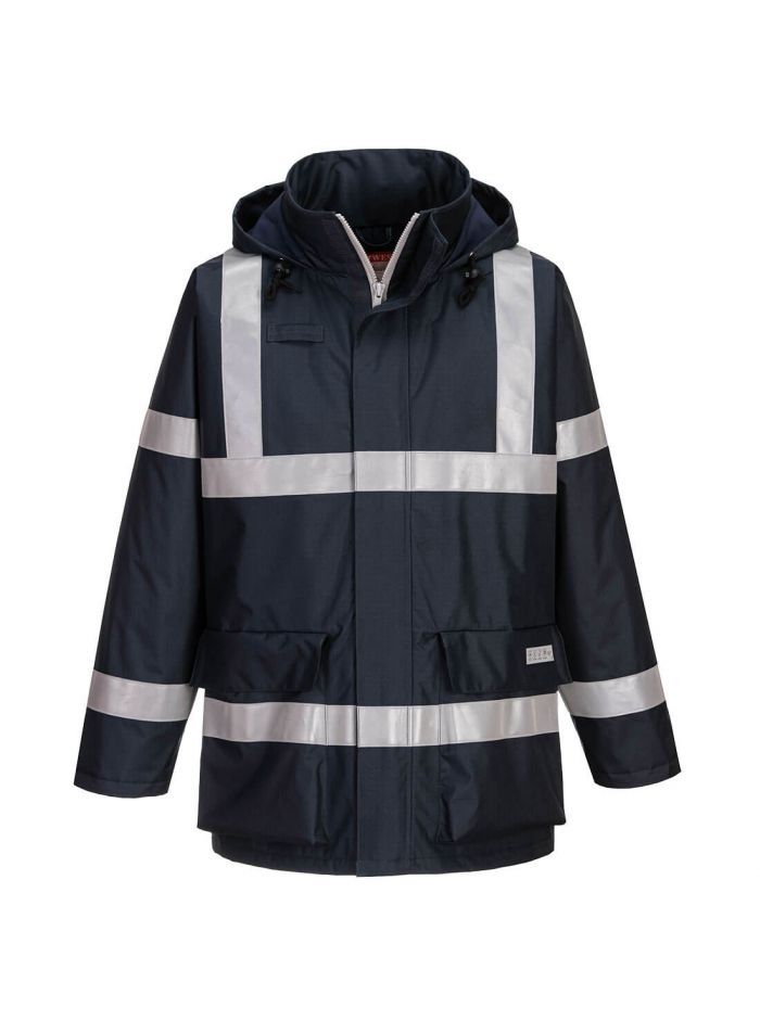 Bizflame Rain Multinorm Jacke antistatisch, L, R, Marine