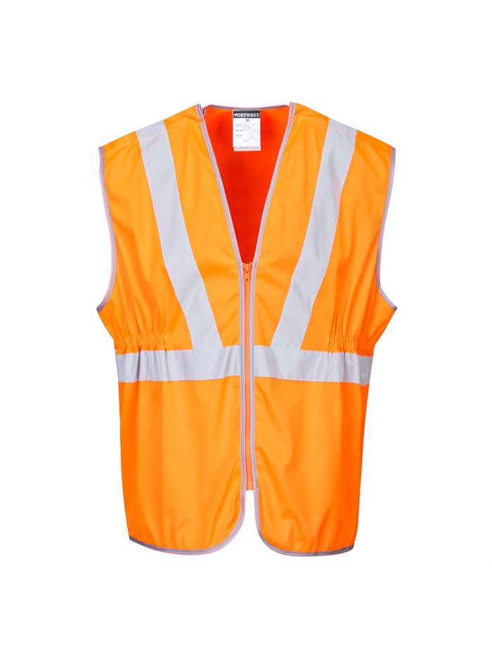 Lange Warnschutz-Weste, RIS , 4XL, R, Orange