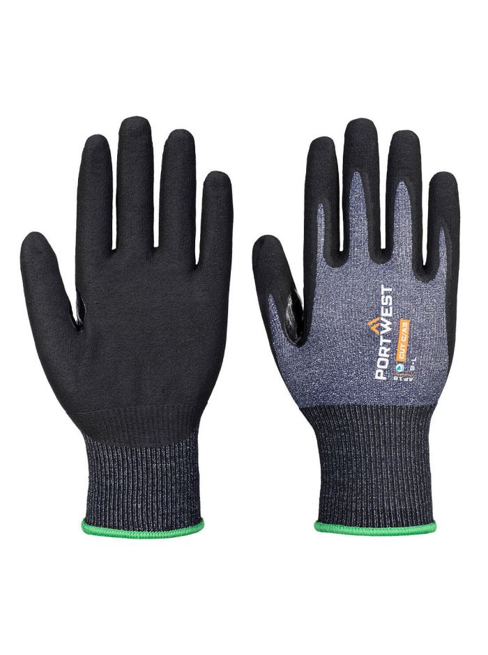 SG Cut C15 Eco Nitril-Handschuhe (Pk12), L, R, Blau/Schwarz