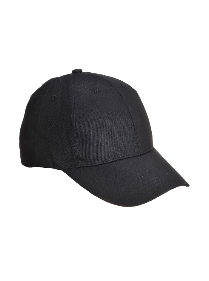 6-Panel Baseballcap, , R, Schwarz