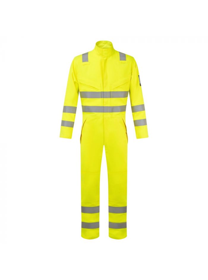 Modaflame Work Hi-Vis Multi-Norm FR Overall, L, R, Gelb