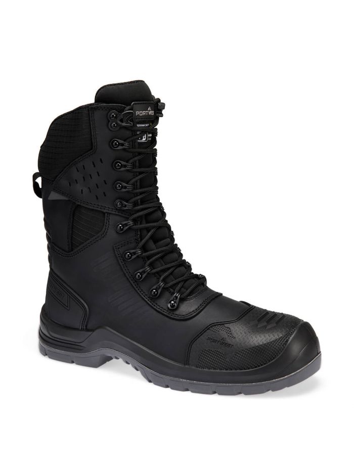 Composite Hoher Lederstiefel S3L HRO SR FO SC, 37, R, Schwarz