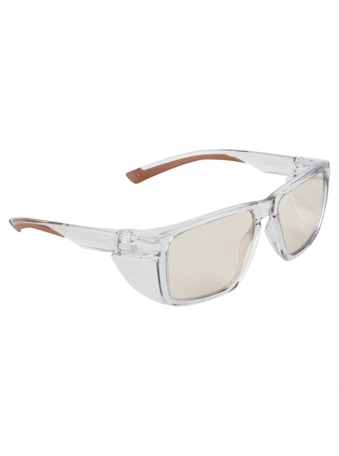 Schutzbrille mit Seitenschildern, , R, Braun