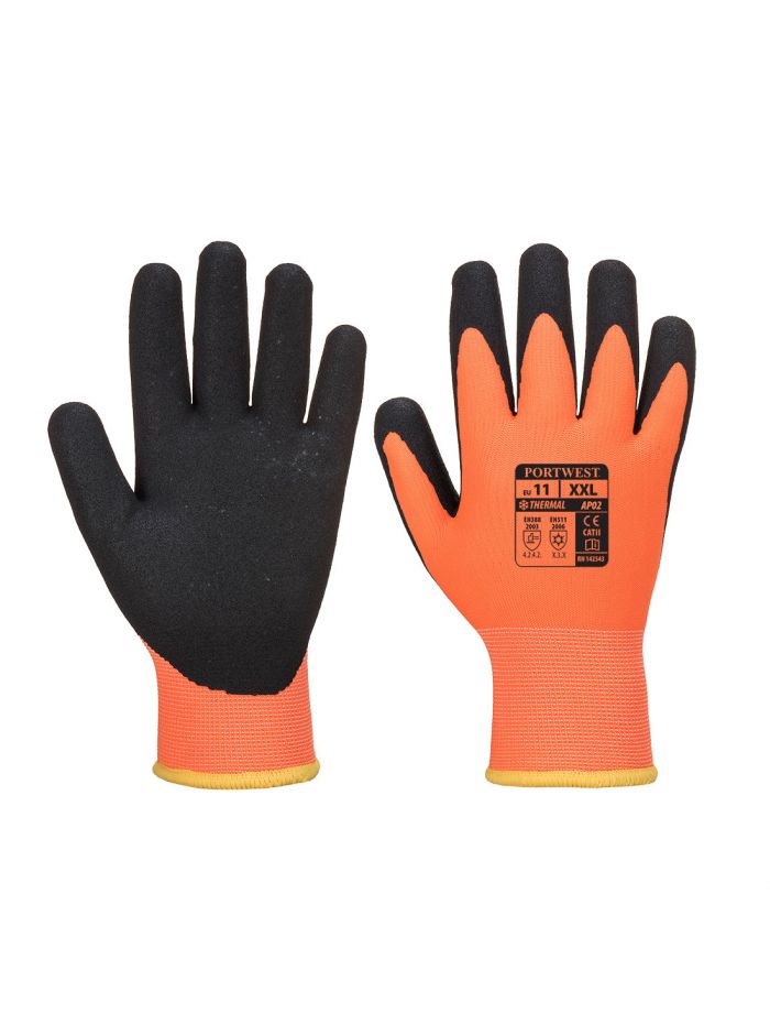 Thermo Pro Ultra Handschuh, L, R, Orange/Schwarz