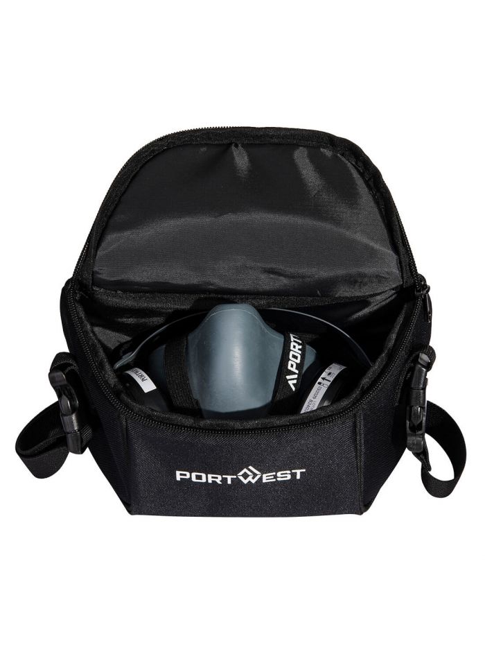 Half Mask Storage Bag, , R, Schwarz