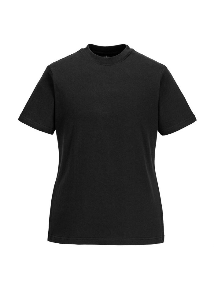 Damen-T-Shirt, L, R, Schwarz