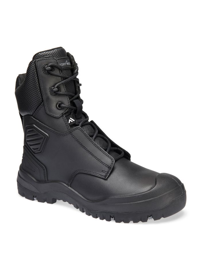Stahl Leder Stiefelette S3 SC HRO HI CI LG SR, 37, R, Schwarz