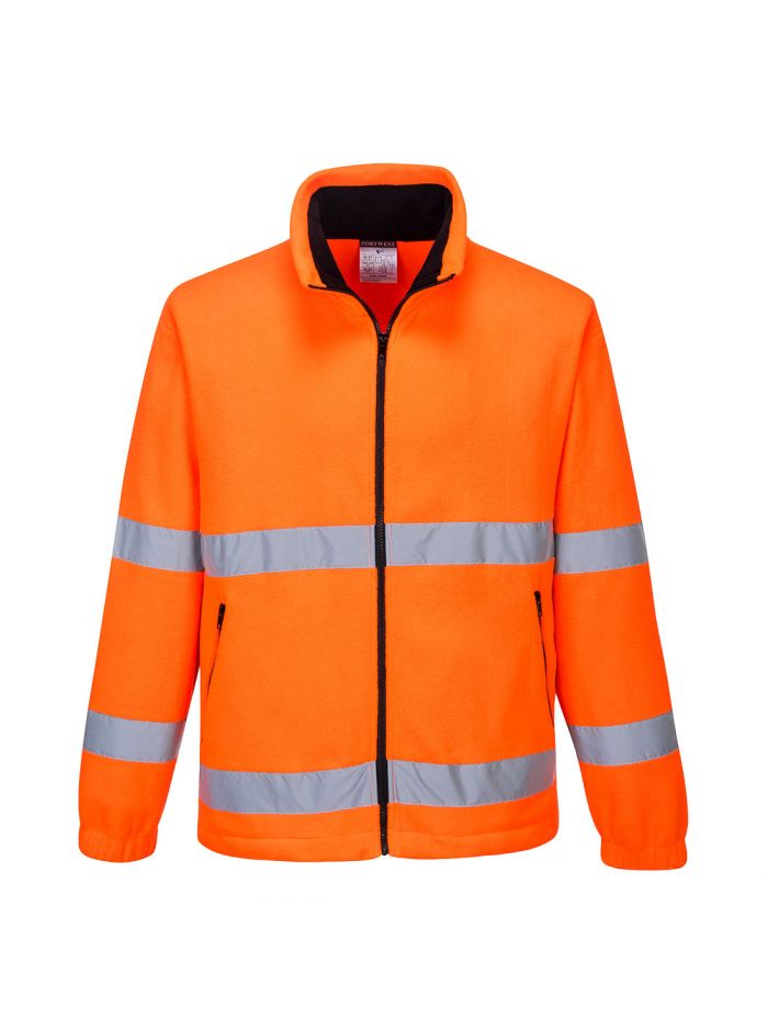 Warnschutz-Fleece-Jacke Essential, L, R, Orange