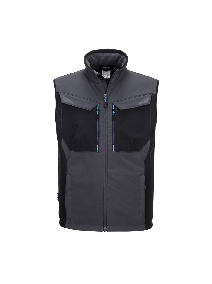 WX3 Softshell-Weste, L, R, Metallgrau