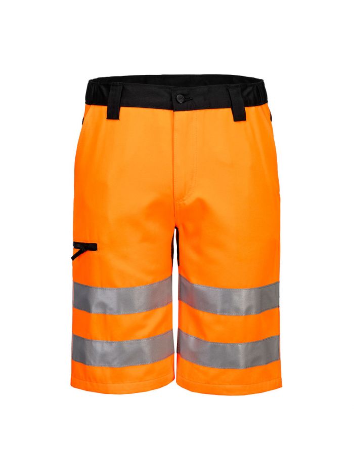 WX2 Eco Hi-Vis Shorts, 28, R, Orange/Schwarz