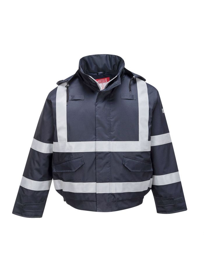 Bizflame Rain Multinorm Pilotjacke , 4XL, R, Marine