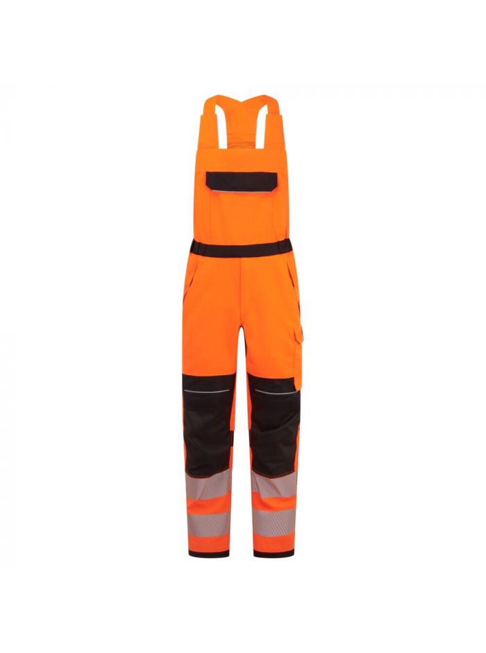 PW3 Modaflame Work HVO Multi-Norm FR Latzhose, L, R, Orange/Schwarz