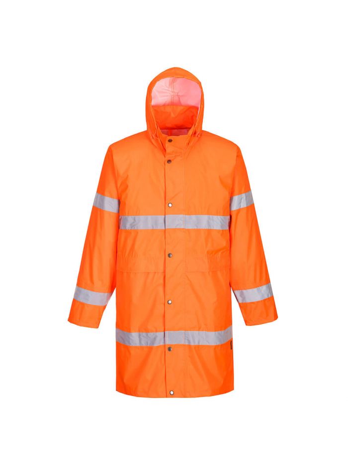 Warnschutzregenmantel , 4XL, R, Orange