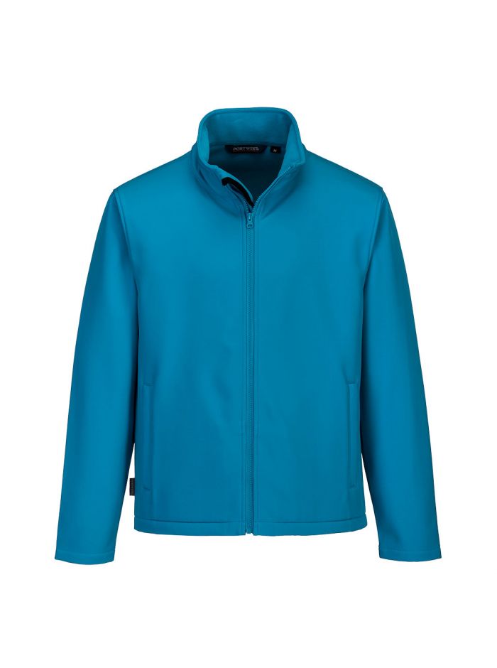 Herren Print & Promo Softshelljacke (2L), L, R, Aqua