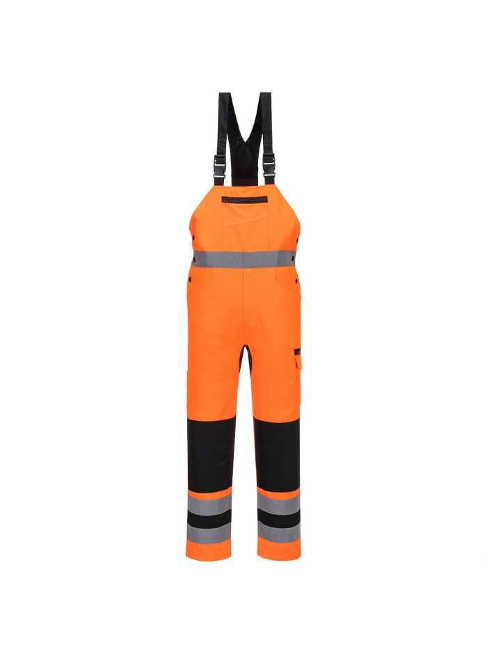WX2 Eco Hi-Vis Latzhose, 4XL, R, Orange/Schwarz