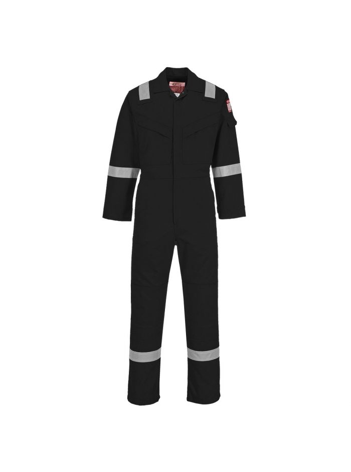 Leichter, antistatischer Overall 280 g, L, R, Schwarz