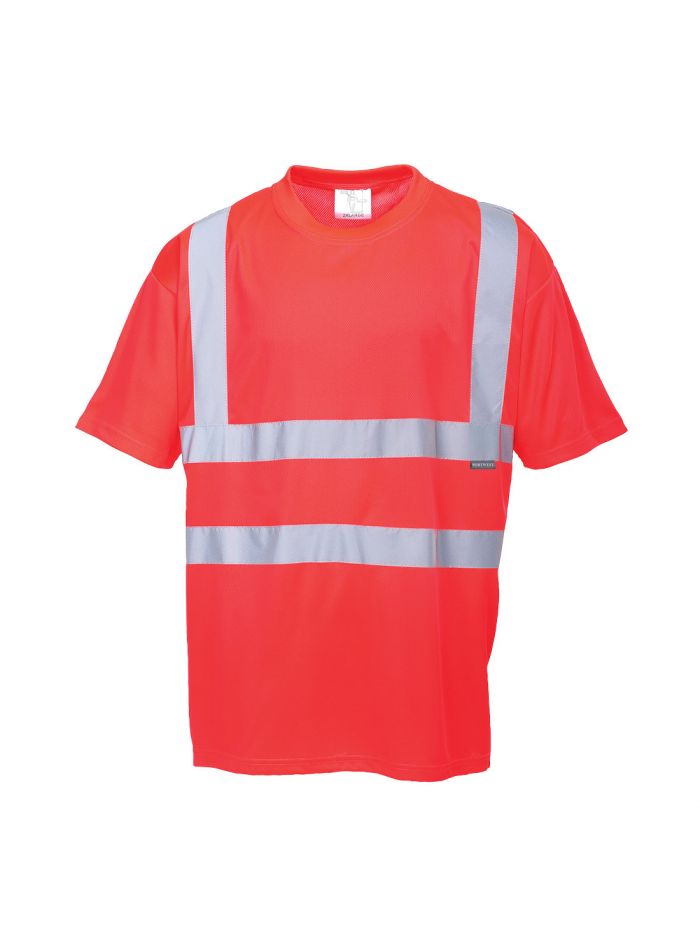 Warnschutz-T-Shirt kurzarm , L, R, Rot