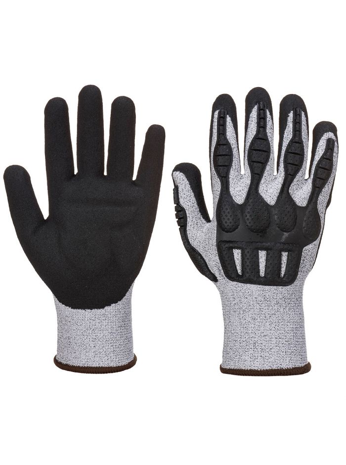 TPV Cut Stoßschutz- Handschuh, L, R, Grau/Schwarz