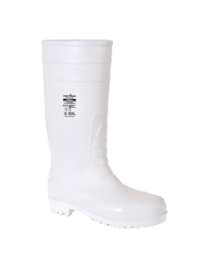 Sicherheitsgummistiefel S4 für die Lebensmittelindustrie, 36, R, Weiss