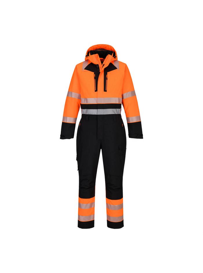 DX4 Hi-Vis Winteroverall, 4XL, R, Orange/Schwarz