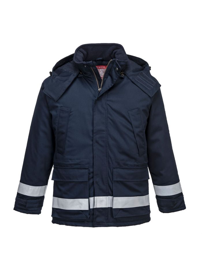 FR Antistatische Winterjacke, L, R, Marine