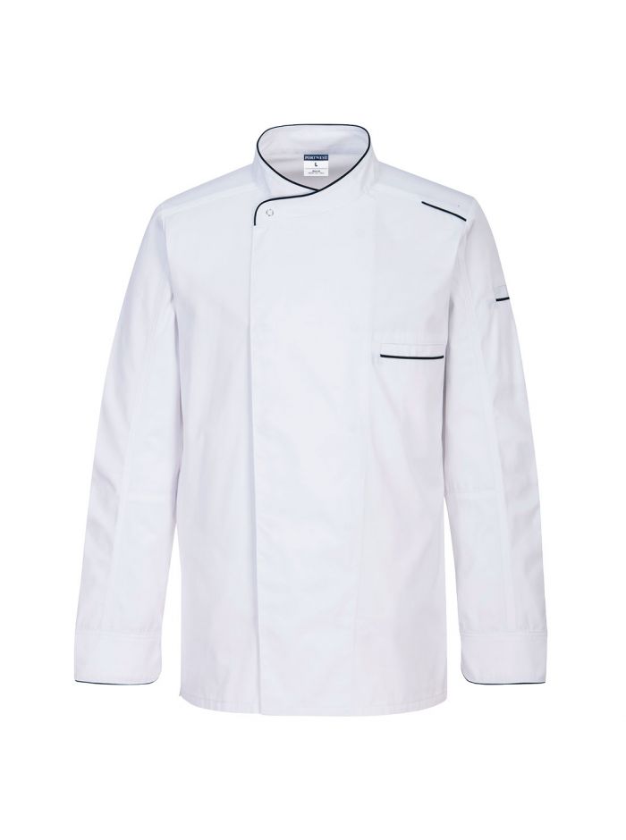 Surrey Kochjacke L/S, L, R, Weiss