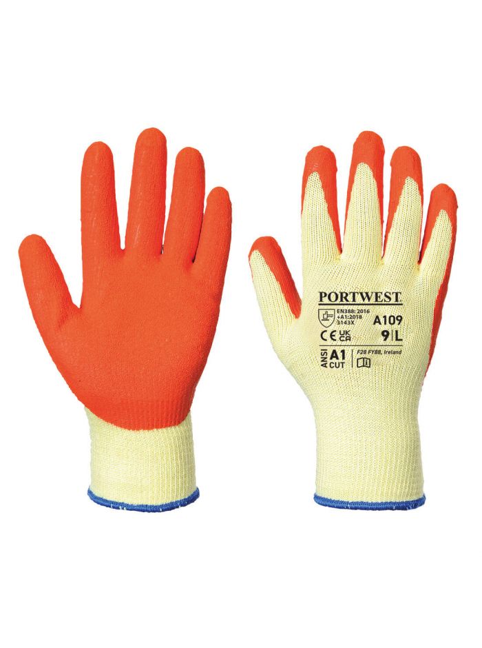 Grip-Handschuh (Einzelhandelsverpackung), L, R, Orange