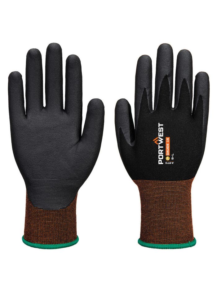 GP Grip 15 Nitril-Mikroschaum-Handschuh, L, R, Schwarz