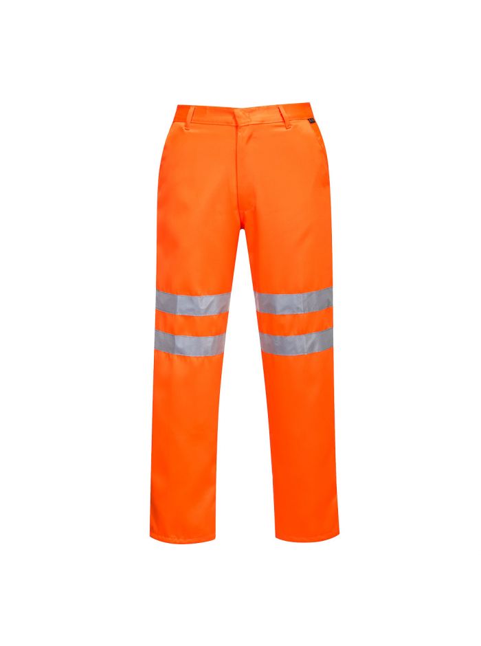 Warnschutz-Hose aus Polyester-Baumwolle RIS, 4XL, R, Orange