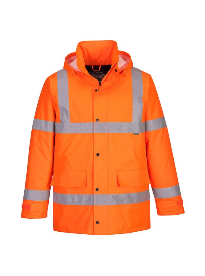 Warnschutz Winter Verkehrsjacke , 4XL, R, Orange