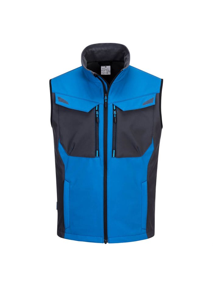WX3 Softshell-Weste, L, R, Persischblau