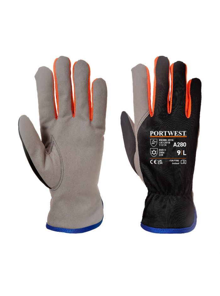 Wintershield Handschuh, L, R, Schwarz/Orange