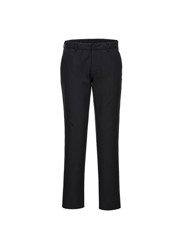 WX2 ECO Stretch Slim Chinohose für Damen, 24, R, Schwarz