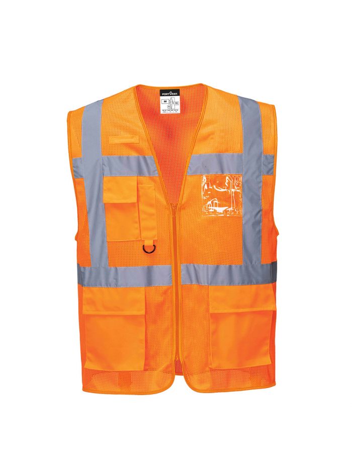 ES1 Essential Mesh Execut Vest, 4XL, R, Orange