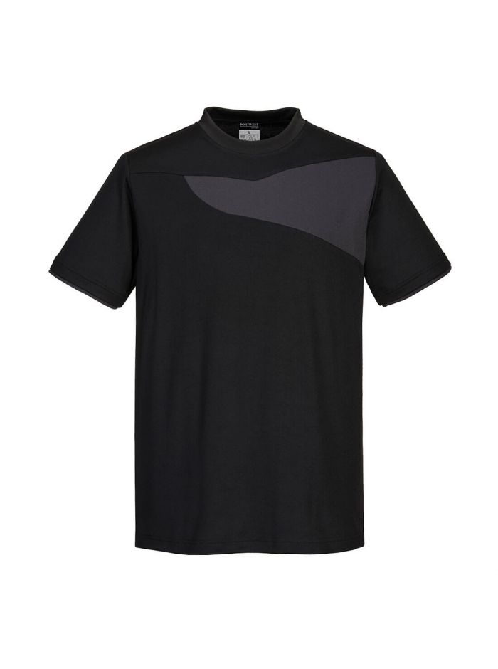 PW2 T-Shirt S/S, L, R, Schwarz/ZoomGrau