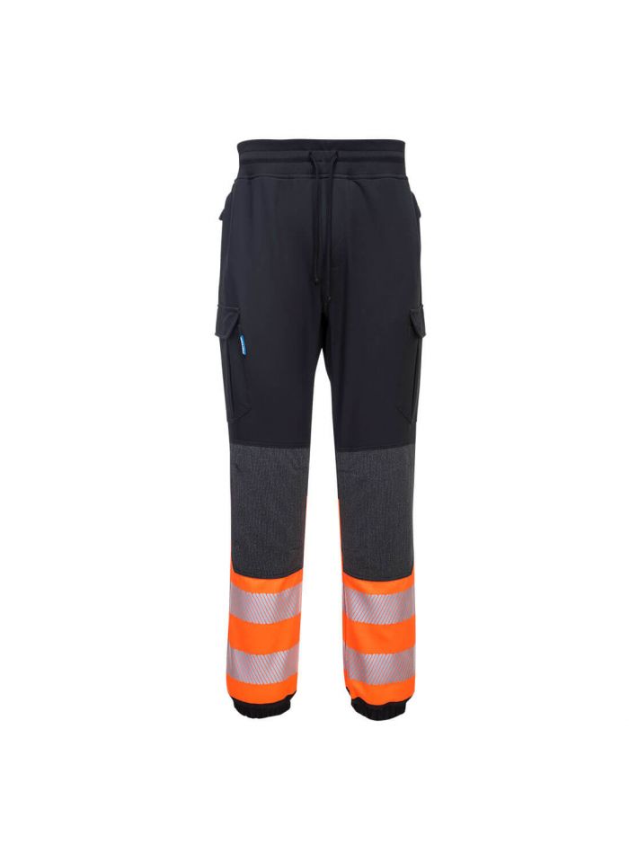 KX3 Warnschutz-Klasse 1 Flexi-Jogger, L, R, Schwarz/Orange