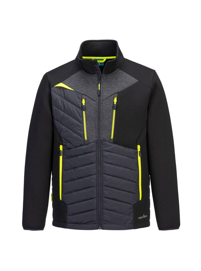 DX4 Hybrid-Steppjacke, L, R, Schwarz