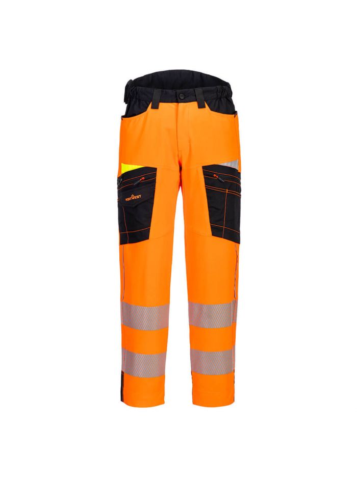 DX4 Warnschutz Service-Bundhose, 28, R, Orange/Schwarz