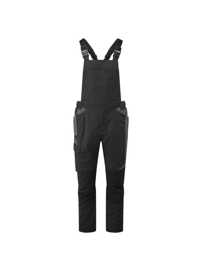 WX3 Latzhose für Industriewäsche, L, R, Schwarz